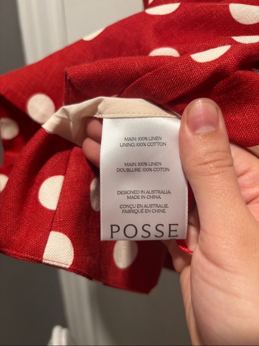 New POSSE Rosalie polka dot blouse top - Picture 4 of 12